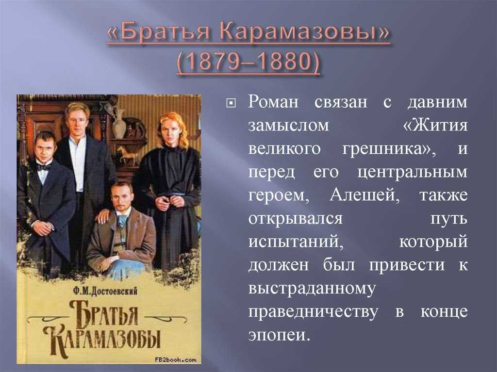 Книги достоевского краткое содержание