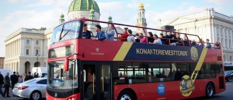 Экскурсия по Петербургу на двухэтажном автобусе: город, который удобно рассматривать с высоты