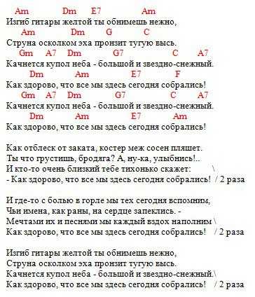 Возле дома твоего зову тебя гулять. Слова с аккордами для гитары. Тексты песен с аккордами. Слова и аккорды песни. Текст песни с аккордами.