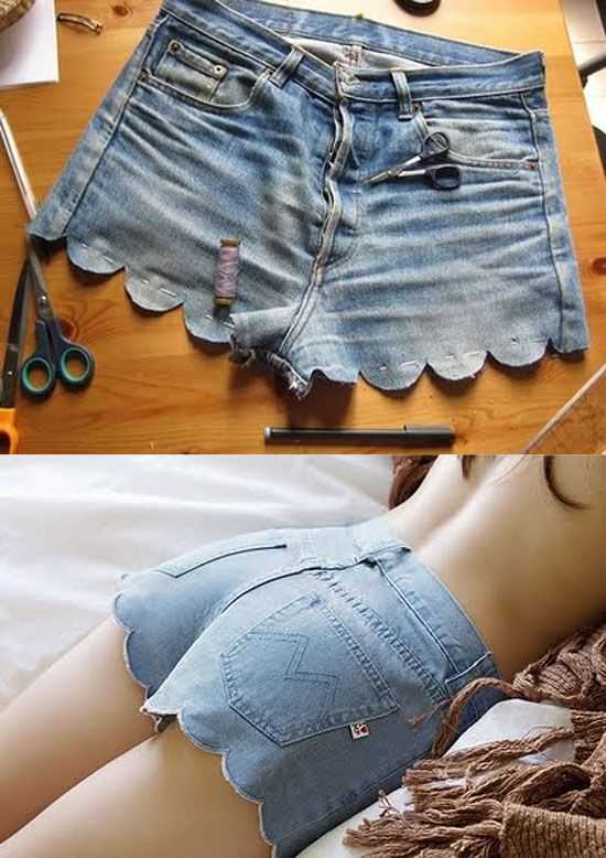 Варианты шорт из джинсов, как сделать своими руками модную модель