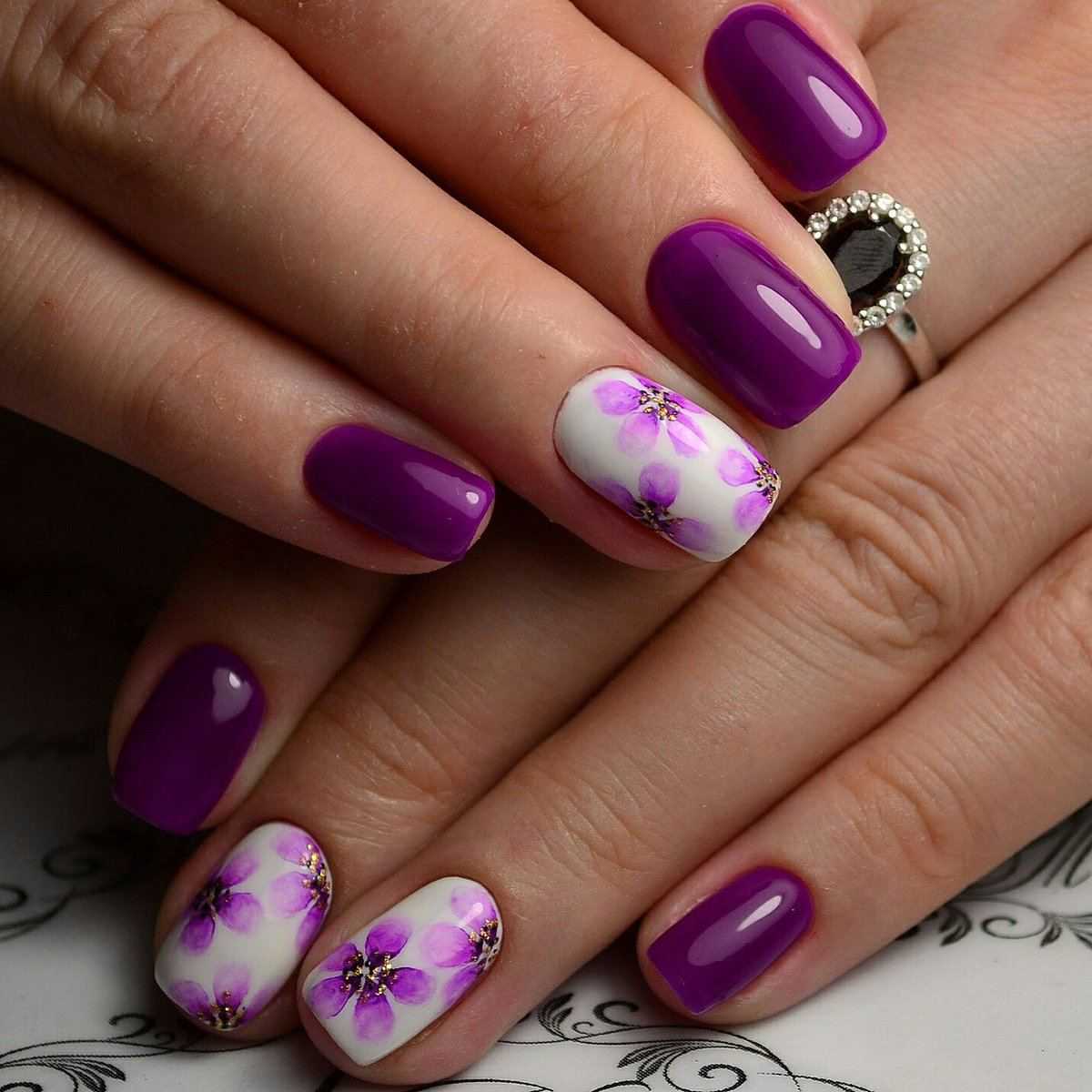 Идеи фиолетового маникюра • журнал nails