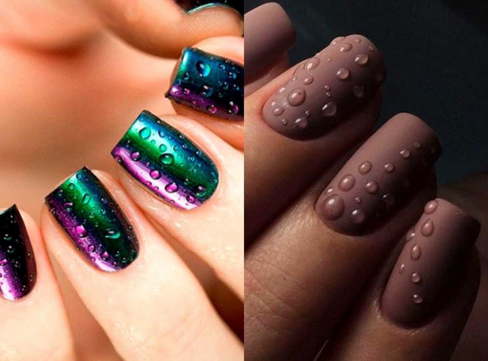 Как сделать маникюр со стекающими каплями воды на ногтях? - modnail.ru - красивый маникюр