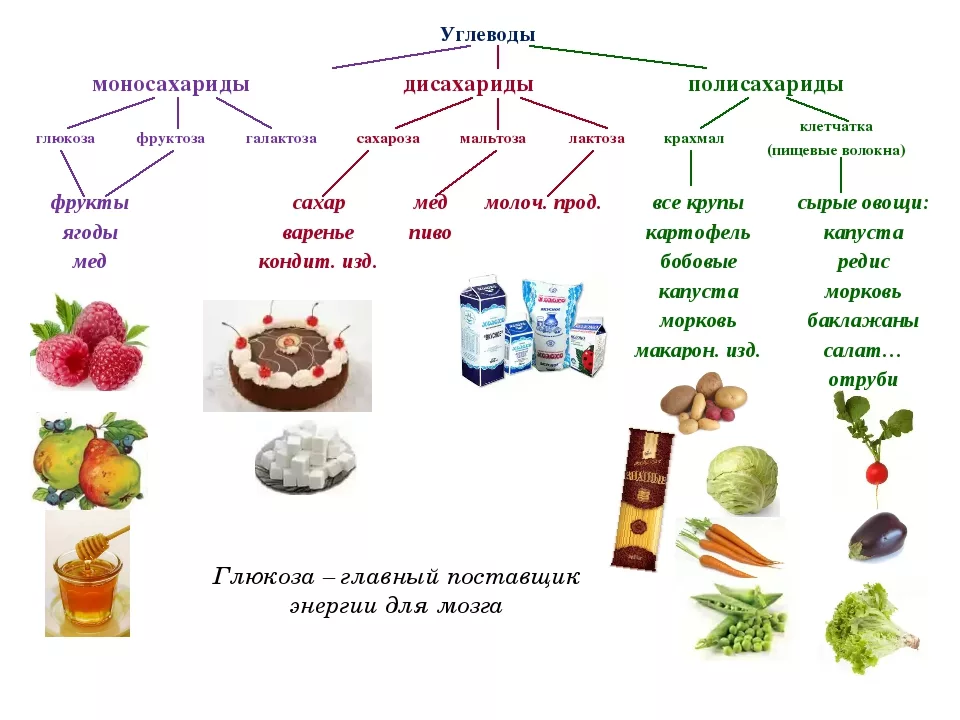 Углеводы список продуктов картинки