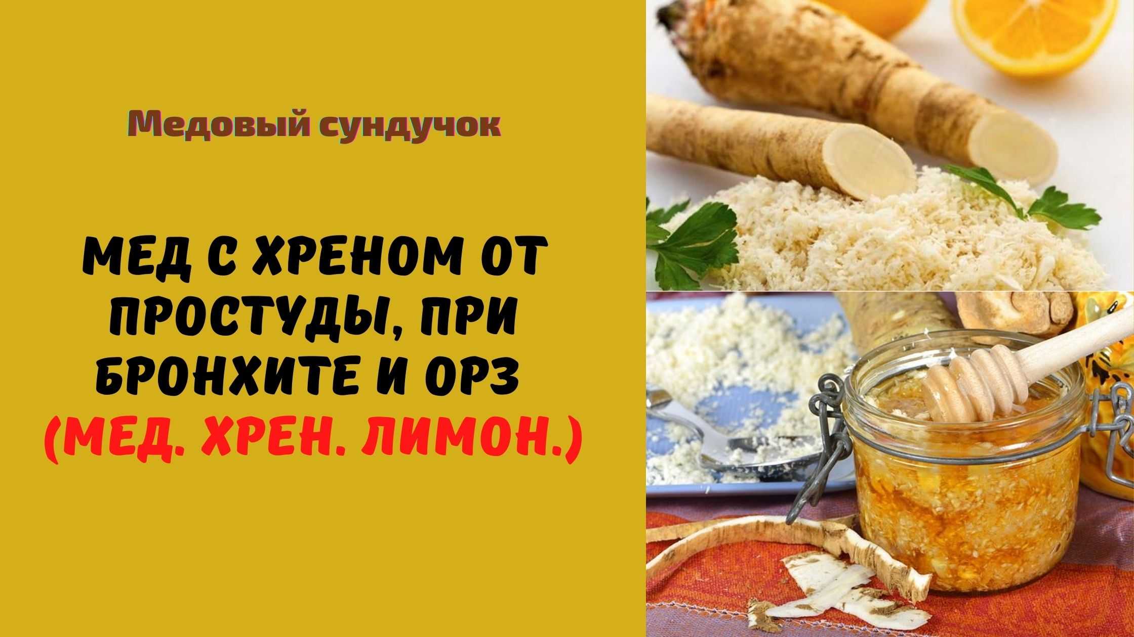 Хрен с медом: полезные свойства, рецепты приготовления, схема приема