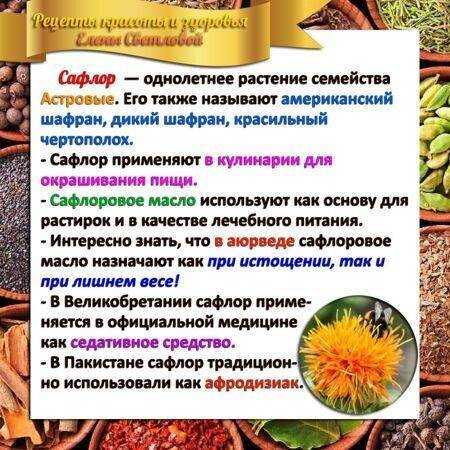 Шафран: полезные свойства, противопоказания и правила приёма