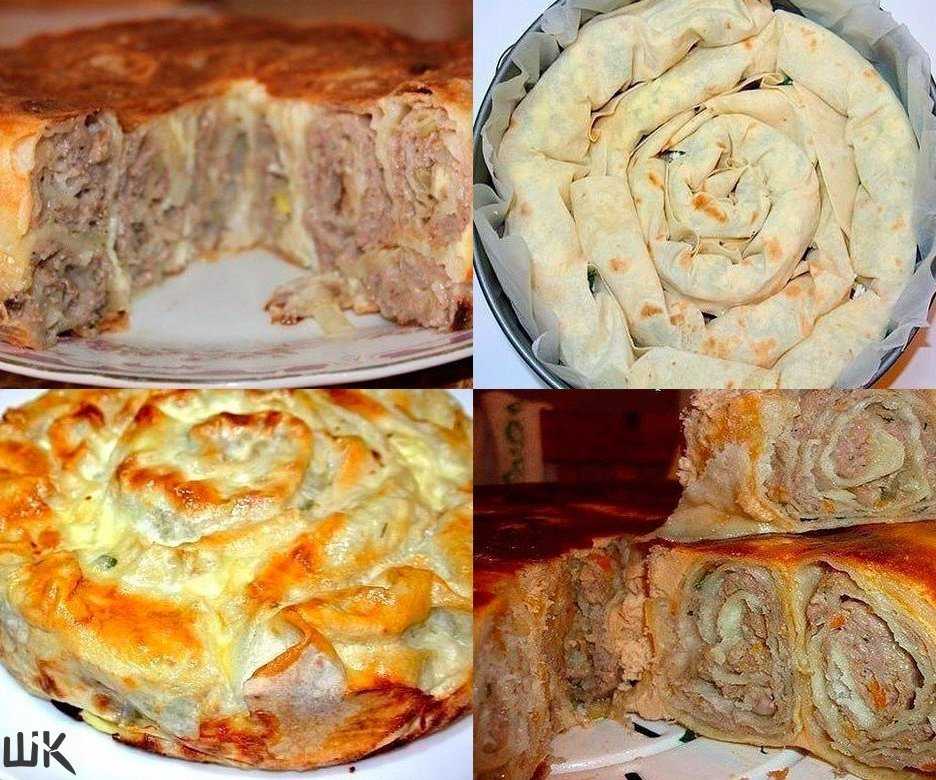 Мясной рулет в лаваше