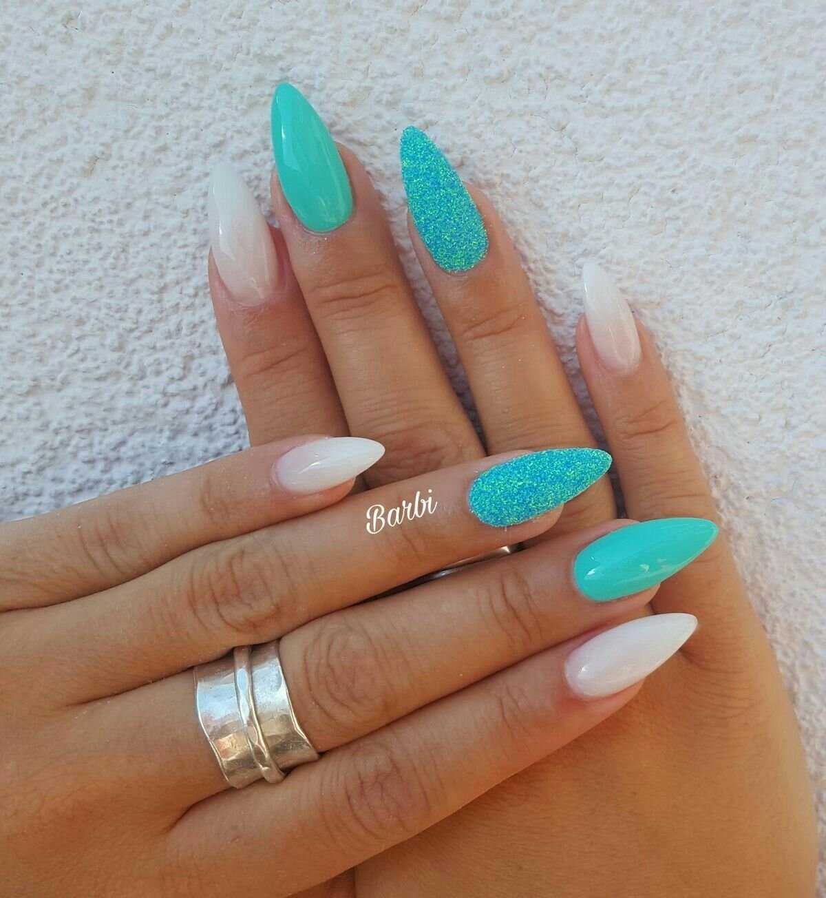 Мятный маникюр 2023 - modnail.ru - красивый маникюр